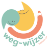 Logo de weg wijzer met potloodpunt